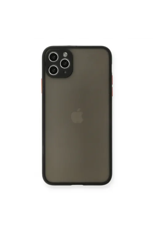 Apple İphone 11 Pro Max Kılıf Montreal Silikon Kapak - Siyah