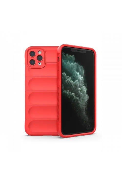 Apple iPhone 11 Pro Max Kılıf Optimum Silikon - Kırmızı