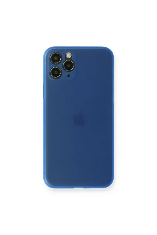 Apple İphone 11 Pro Max Kılıf Pp Ultra İnce Kapak - Mavi