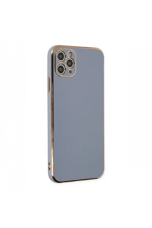 Apple iPhone 11 Pro Max Kılıf Volet Silikon - Mavi