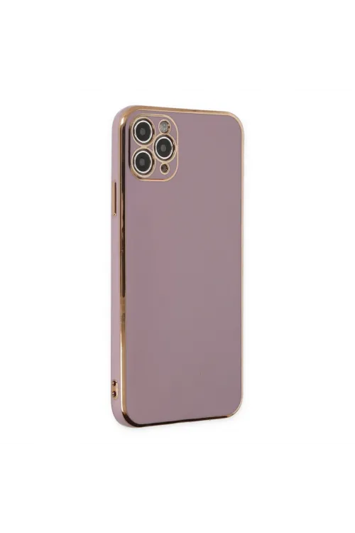 Apple İphone 11 Pro Max Kılıf Volet Silikon - Mor