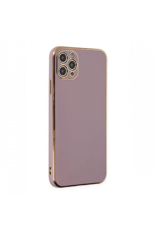 Apple iPhone 11 Pro Max Kılıf Volet Silikon - Mor