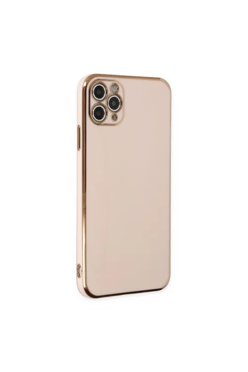 Apple İphone 11 Pro Max Kılıf Volet Silikon - Pembe