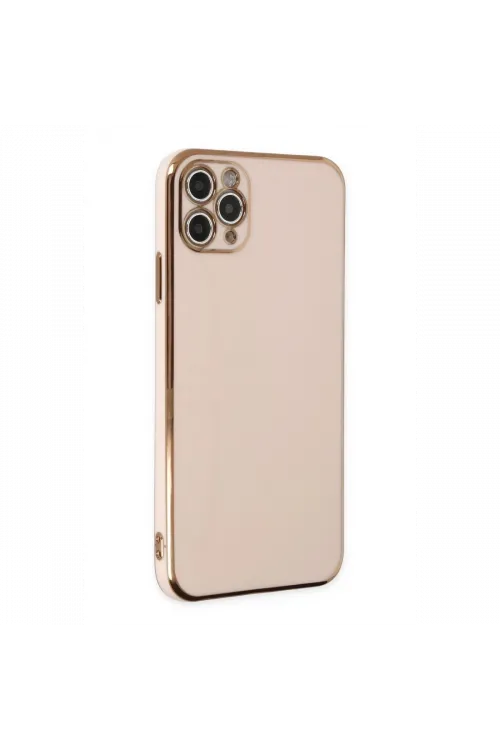 Apple iPhone 11 Pro Max Kılıf Volet Silikon - Pembe