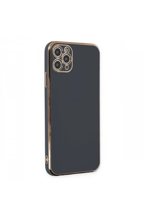 Apple iPhone 11 Pro Max Kılıf Volet Silikon - Siyah