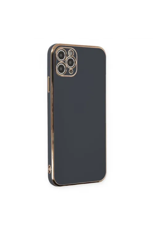 Apple İphone 11 Pro Max Kılıf Volet Silikon - Siyah