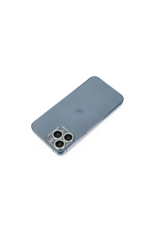 Apple İphone 11 Pro Max Shine Kamera Lens Koruma Cam - Gümüş
