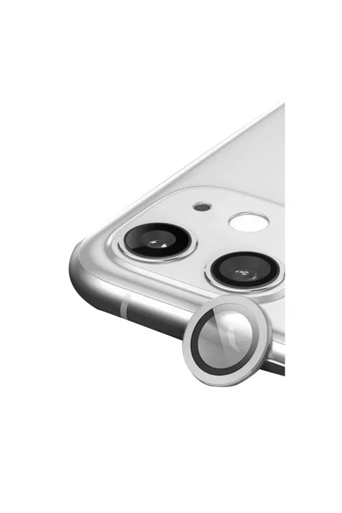 Apple İphone 11 Raze Metal Kamera Lens - Gümüş