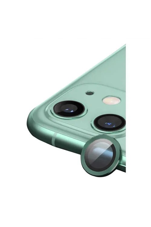 Apple İphone 11 Raze Metal Kamera Lens - Yeşil