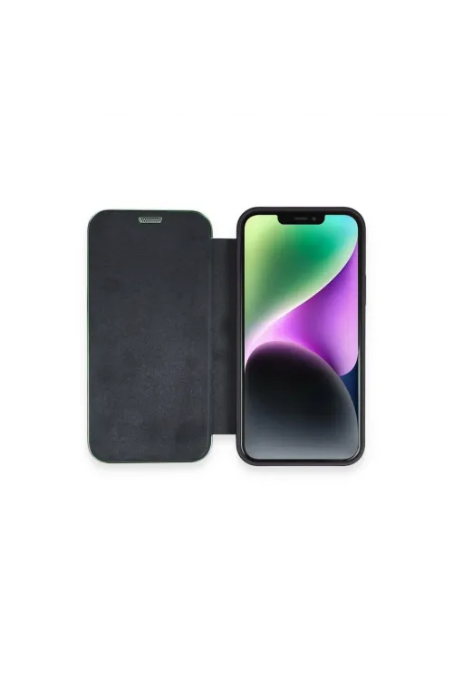 Apple İphone 12 Kılıf Dolpin Kapaklı - Lacivert