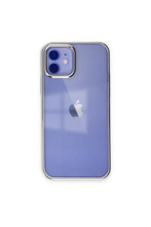 Apple İphone 12 Kılıf Element Silikon - Gümüş