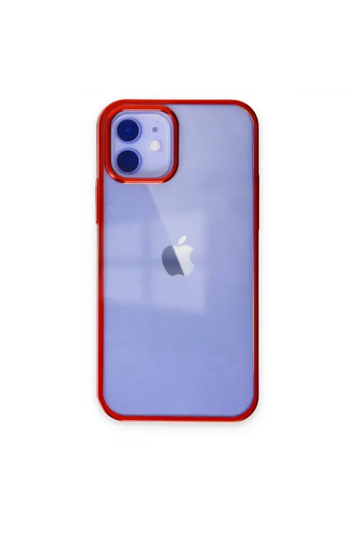 Apple İphone 12 Kılıf Element Silikon - Kırmızı