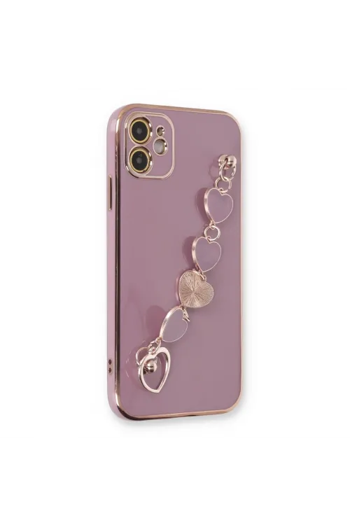 Apple İphone 12 Kılıf Esila Silikon - Mor