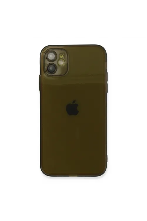 Apple İphone 12 Kılıf Fly Lens Silikon - Siyah