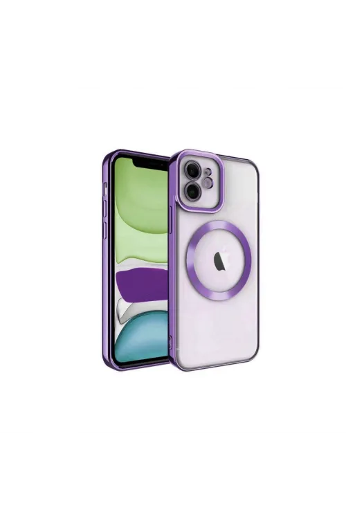 Apple İphone 12 Kılıf Kross Magneticsafe Kapak - Mor