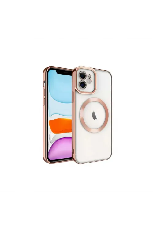 Apple İphone 12 Kılıf Kross Magneticsafe Kapak - Rose