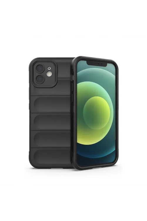 Apple İphone 12 Kılıf Optimum Silikon - Siyah