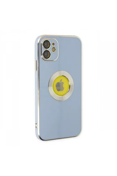 Apple iPhone 12 Kılıf Store Silikon - Sierra Blue