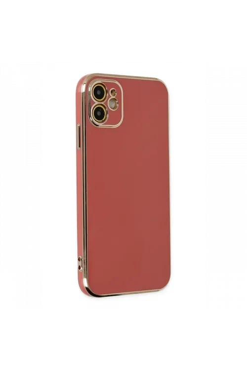 Apple iPhone 12 Kılıf Volet Silikon - Kırmızı