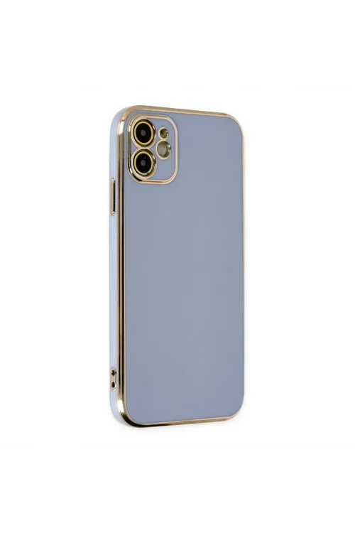 Apple İphone 12 Kılıf Volet Silikon - Mavi