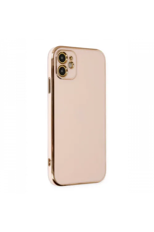 Apple iPhone 12 Kılıf Volet Silikon - Pembe