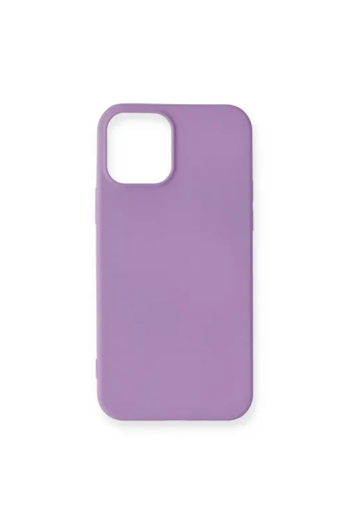 Apple İphone 12 Mini Kılıf First Silikon - Lila