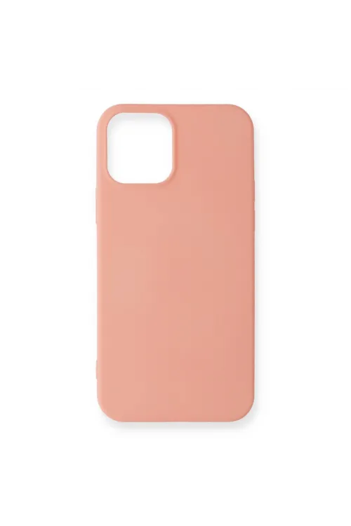Apple İphone 12 Mini Kılıf First Silikon - Pudra