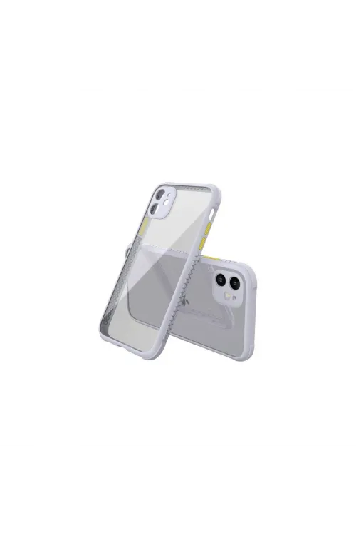Apple İphone 12 Mini Kılıf Miami Şeffaf Silikon - Lila