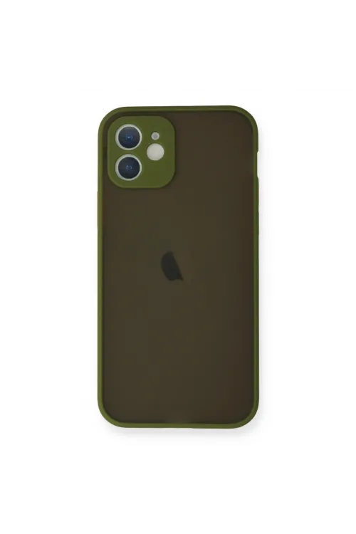 Apple İphone 12 Mini Kılıf Montreal Silikon Kapak - Açık Yeşil