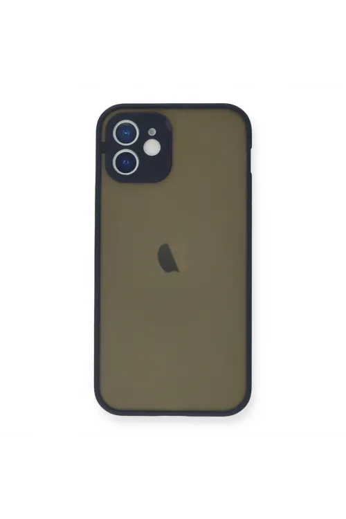Apple İphone 12 Mini Kılıf Montreal Silikon Kapak - Lacivert