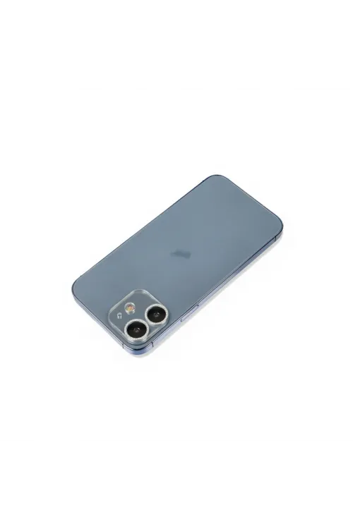 Apple İphone 12 Mini Shine Kamera Lens Koruma Cam - Gümüş