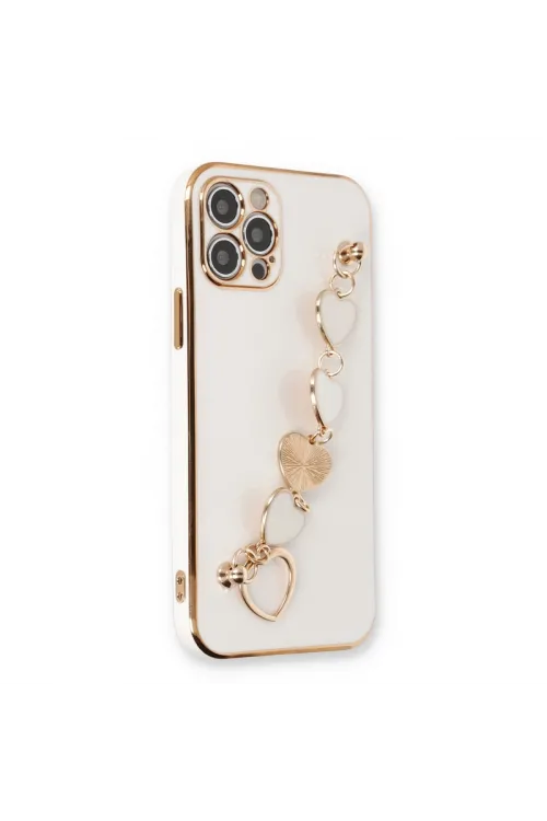 Apple İphone 12 Pro Kılıf Esila Silikon - Beyaz