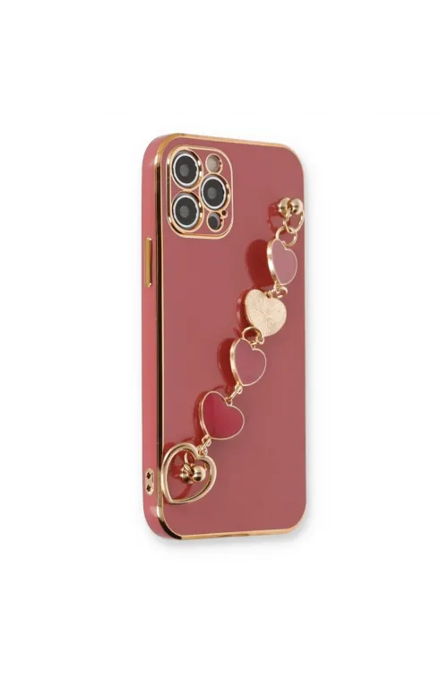 Apple İphone 12 Pro Kılıf Esila Silikon - Kırmızı