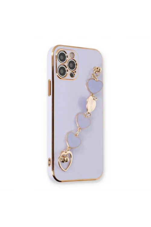 Apple İphone 12 Pro Kılıf Esila Silikon - Lila