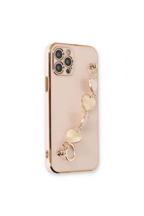 Apple İphone 12 Pro Kılıf Esila Silikon - Pudra