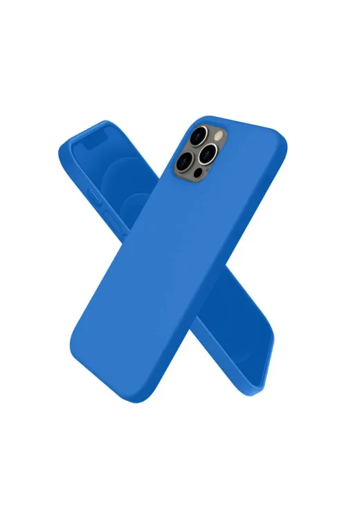 Apple İphone 12 Pro Kılıf First Silikon - Mavi