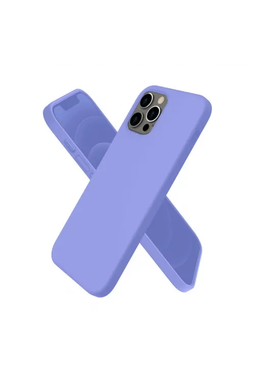 Apple İphone 12 Pro Kılıf First Silikon - Mor