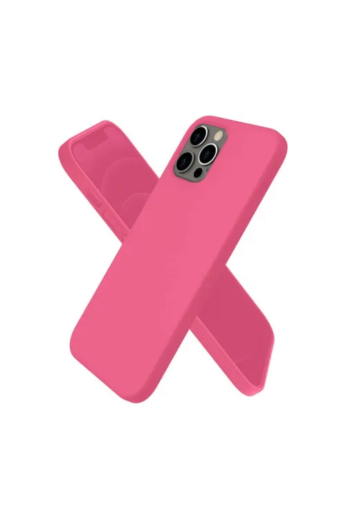 Apple İphone 12 Pro Kılıf First Silikon - Pembe