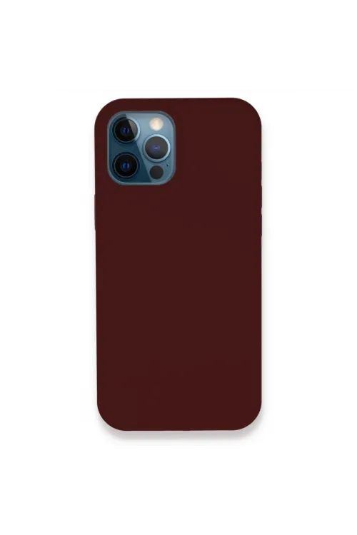 Apple İphone 12 Pro Kılıf Lansman Legant Silikon - Bordo