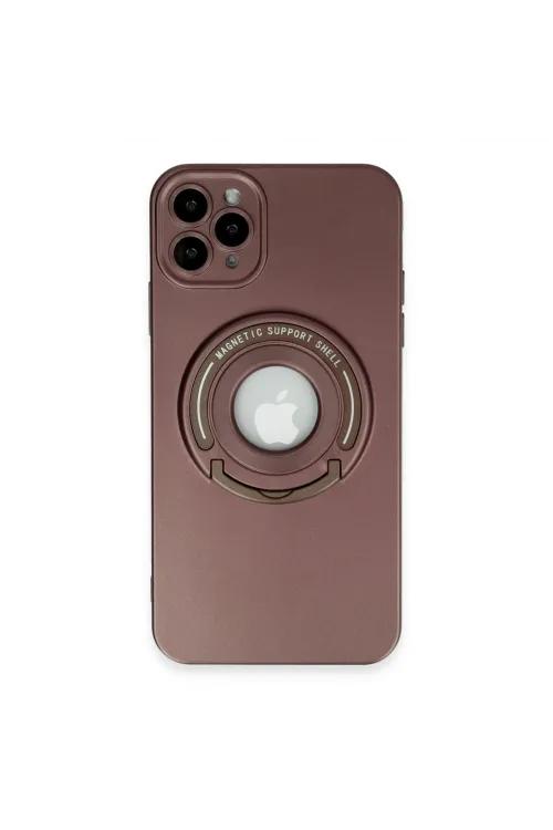 Apple İphone 12 Pro Kılıf Lukka Magneticsafe Kapak - Kahverengi