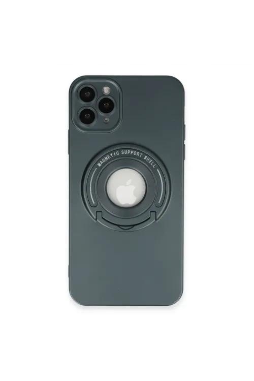 Apple İphone 12 Pro Kılıf Lukka Magneticsafe Kapak - Koyu Yeşil