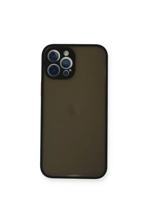 Apple İphone 12 Pro Kılıf Montreal Silikon Kapak - Siyah