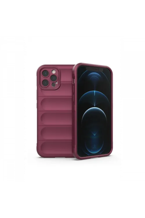 Apple iPhone 12 Pro Kılıf Optimum Silikon - Bordo