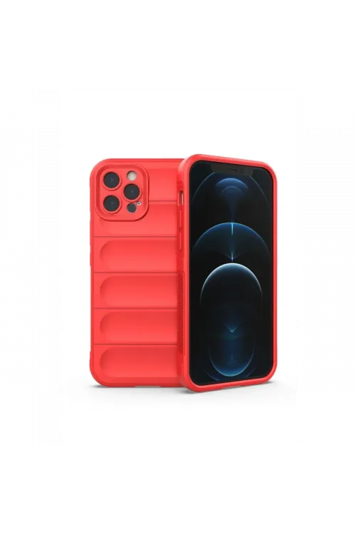Apple iPhone 12 Pro Kılıf Optimum Silikon - Kırmızı