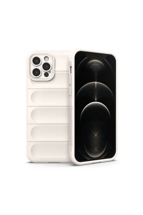 Apple İphone 12 Pro Kılıf Optimum Silikon - Krem