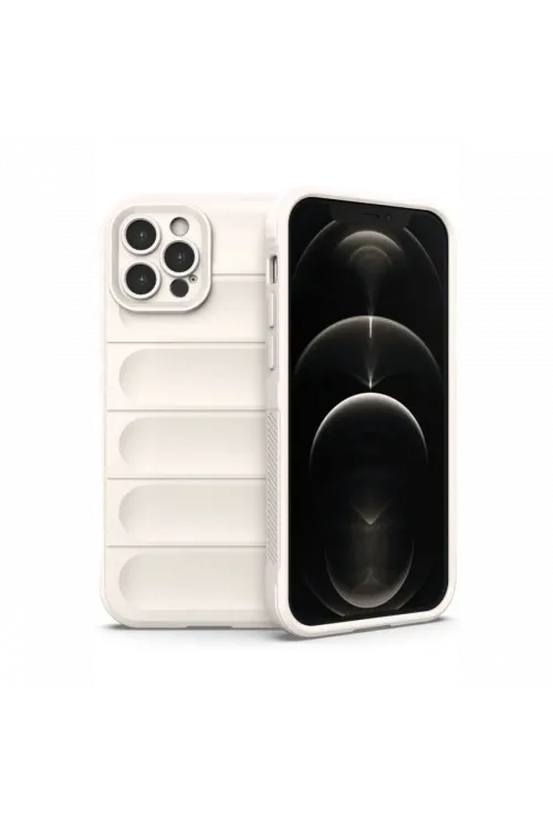 Apple iPhone 12 Pro Kılıf Optimum Silikon - Krem