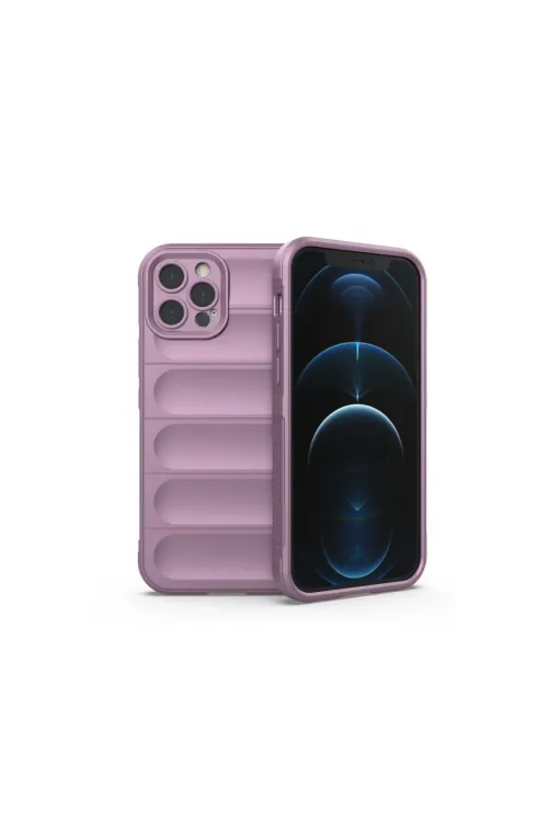 Apple İphone 12 Pro Kılıf Optimum Silikon - Mor
