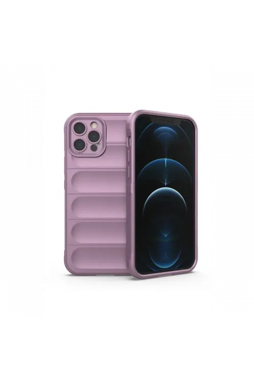 Apple iPhone 12 Pro Kılıf Optimum Silikon - Mor