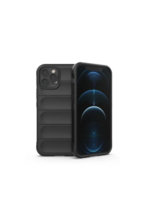 Apple İphone 12 Pro Kılıf Optimum Silikon - Siyah