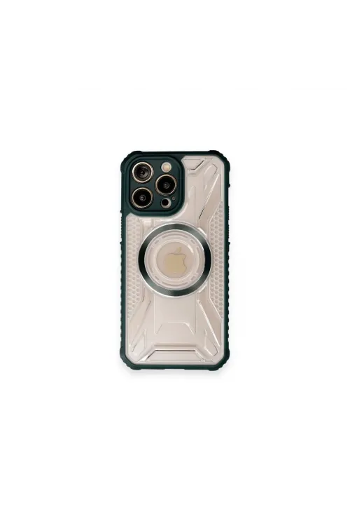 Apple İphone 12 Pro Kılıf Prag Magneticsafe Kapak - Koyu Yeşil